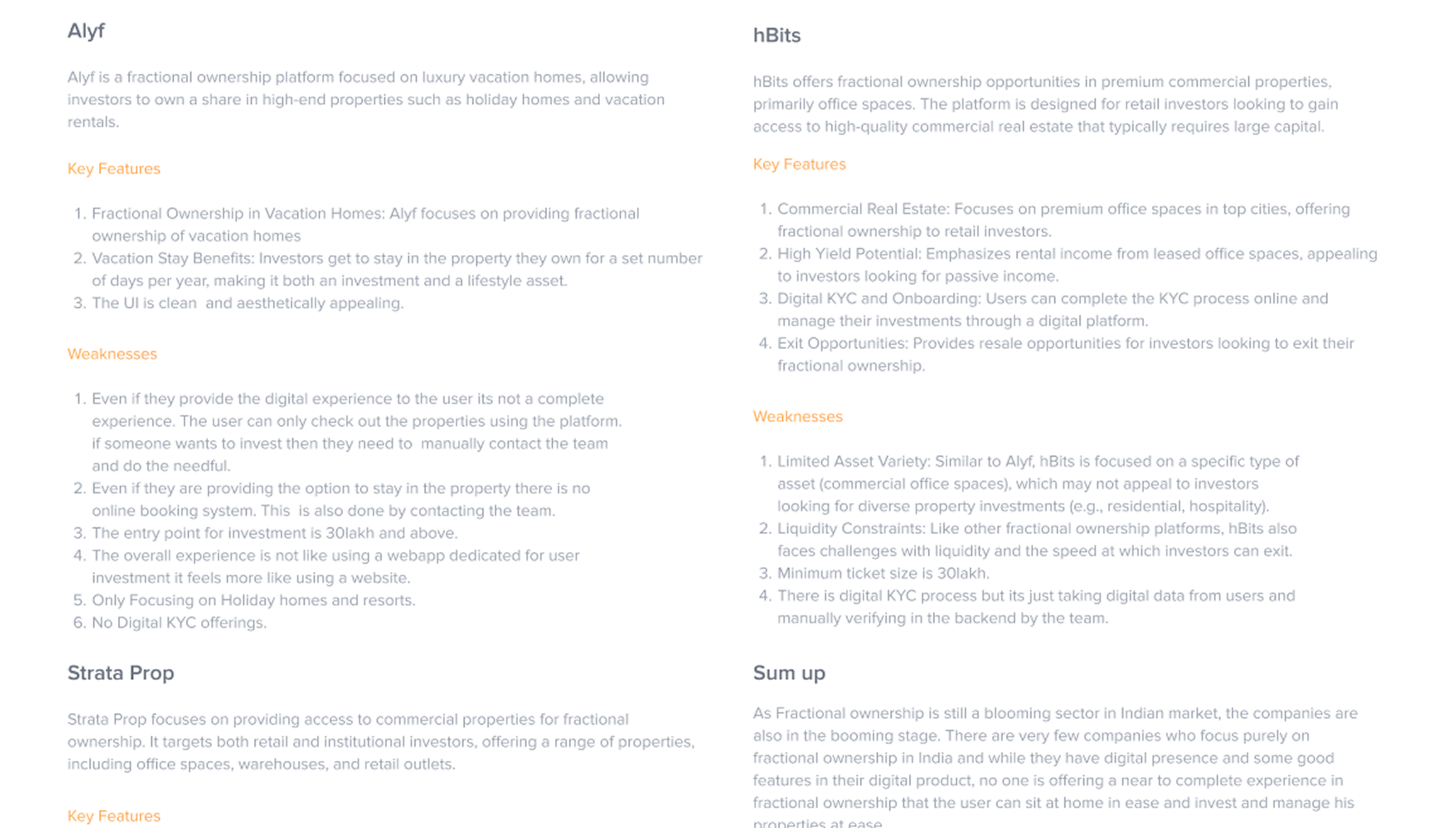 Competitor Analysis